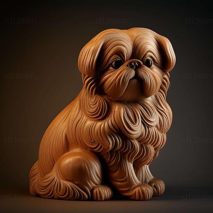 3D model Pekingese dog (STL)